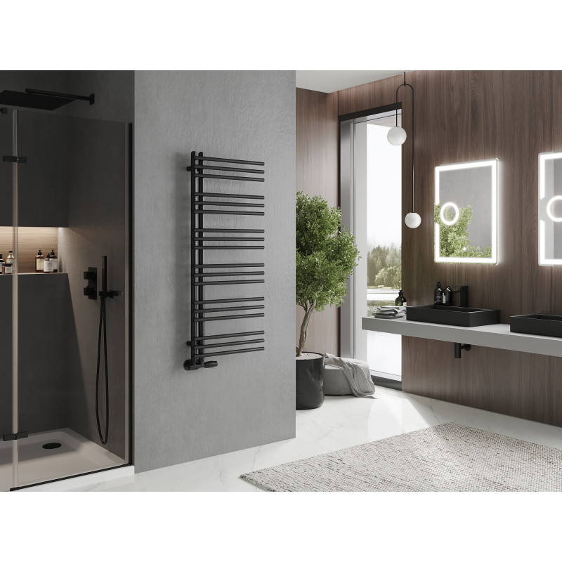 Mexen Neptun radiateur de salle de bain décoratif 1200 x 500 mm, 456 W, noir - W101-1200-500-00-70