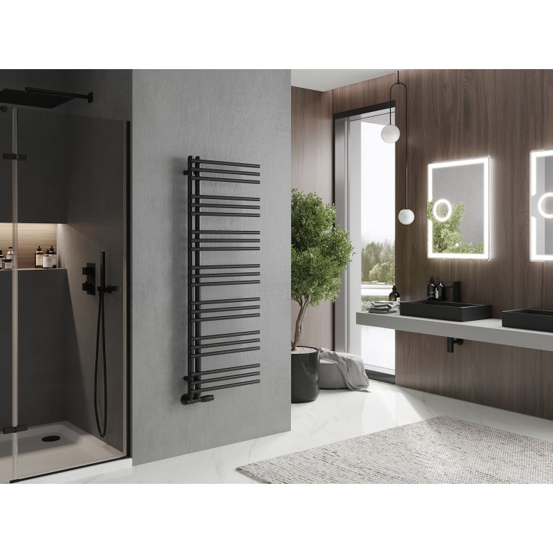 Mexen Neptun radiateur décoratif de salle de bain 1400 x 500 mm, 532 W, noir - W101-1400-500-00-70