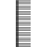 Mexen Neptun radiateur de salle de bains décoratif 1600 x 500 mm, 662 W, noir - W101-1600-500-00-70