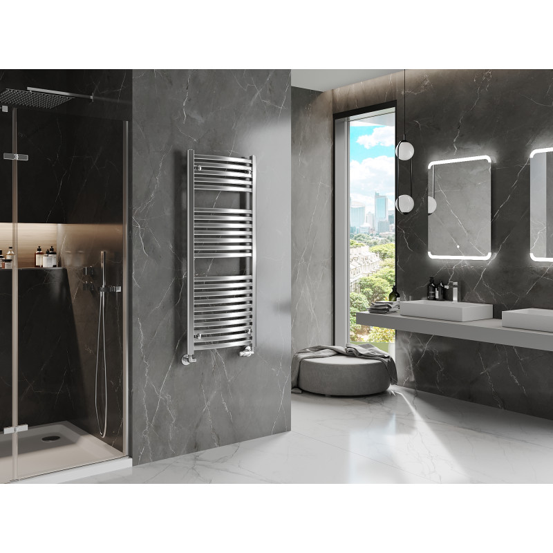 Mexen Helios radiateur salle de bain 1200 x 500 mm, 448 W, chrome - W103-1200-500-00-01