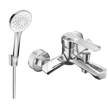 Batterie de baignoire Mexen Sabre R74 avec ensemble de douche, chrome - 7213R74-00