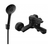 Mexen Sabre R74 robinet de baignoire avec ensemble de douche, noir - 7213R74-70