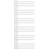 Mexen Neptun radiateur de salle de bain décoratif 1200 x 500 mm, 456 W, blanc - W101-1200-500-00-20