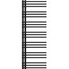 Mexen Neptun radiateur décoratif de salle de bain 1400 x 500 mm, 532 W, noir - W101-1400-500-00-70