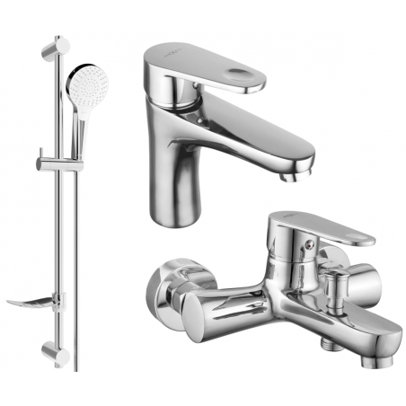 Mexen Kama DF05 ensemble de bain, chrome - 72503DF05-00