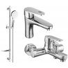 Mexen Kama DF05 ensemble de bain, chrome - 72503DF05-00