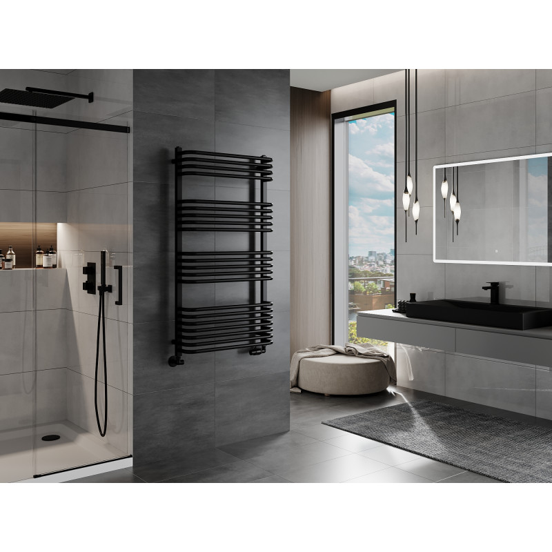 Mexen Apollo radiateur de salle de bains 1210 x 650 mm, 713 W, noir - W117-1210-650-00-70