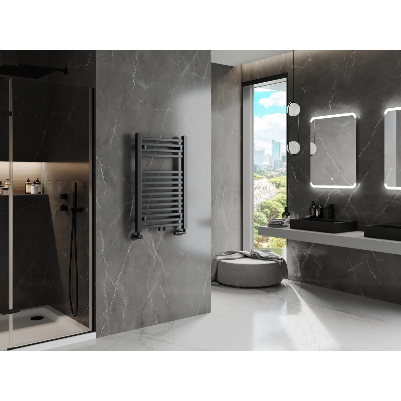 Mexen Pluton radiateur de salle de bain 800 x 500 mm, 410 W, noir - W106-0800-500-00-70