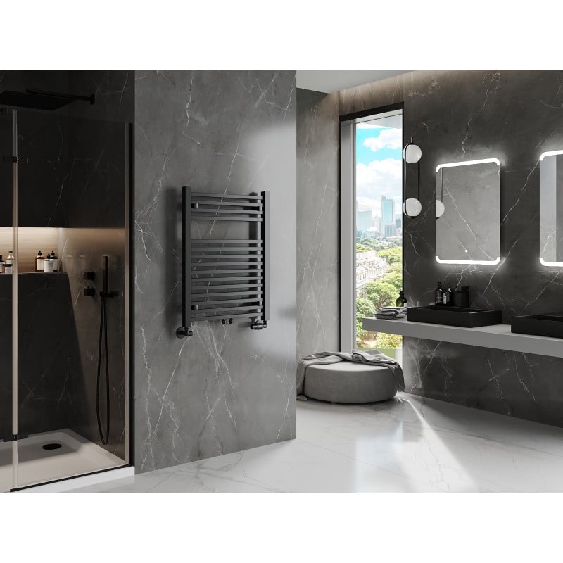Mexen Pluton radiateur de salle de bain 800 x 600 mm, 476 W, noir - W106-0800-600-00-70