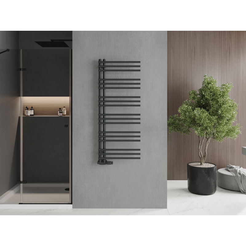 Mexen Neptun radiateur de salle de bain décoratif 1200 x 500 mm, 456 W, anthracite - W101-1200-500-00-66