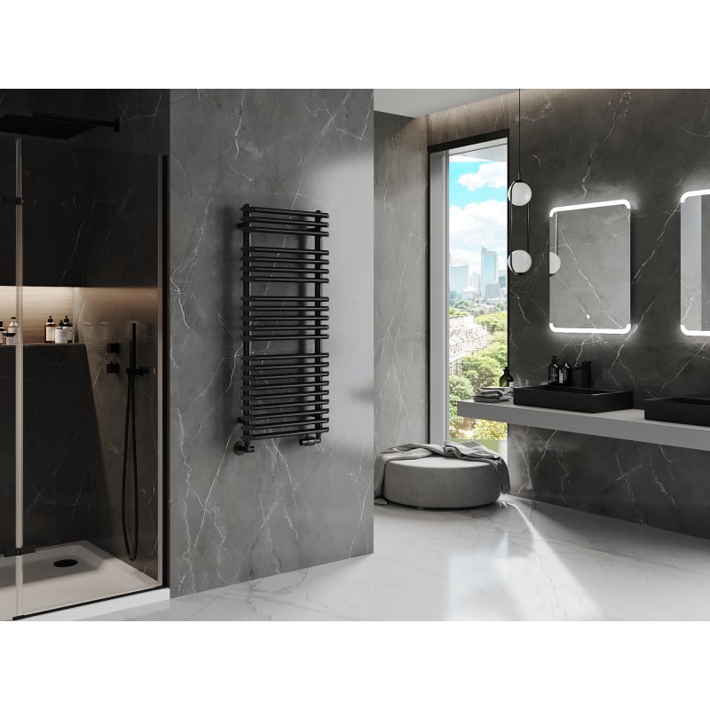Mexen Akan radiateur de salle de bains 1080 x 500 mm, 784 W, noir - W121-1080-500-00-70