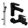 Mexen Kama DS05 set de baignoire, noir - 72503DS05-70