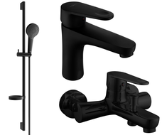 Mexen Kama DS05 ensemble pour baignoire, noir - 72503DS05-70