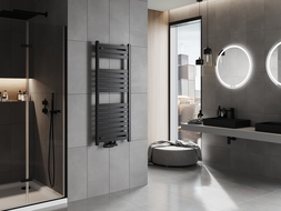 Mexen Uran radiateur salle de bain 1200 x 500 mm, 534 W, noir - W105-1200-500-00-70
