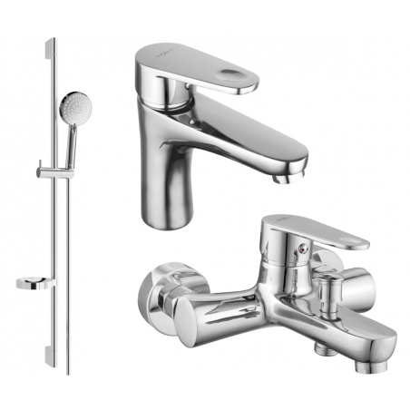 Mexen Kama DS75 ensemble de bain, chromé - 72503DS75-00