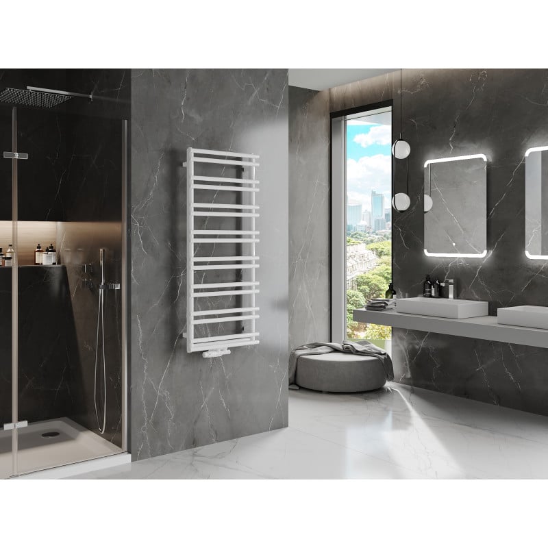 Mexen Saturn radiateur de salle de bain 1200 x 500 mm, 409 W, blanc - W108-1200-500-00-20