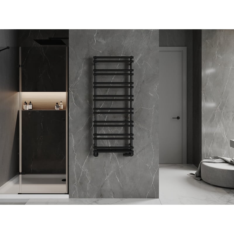 Mexen Saturn radiateur de salle de bains 1200 x 500 mm, 409 W, noir - W108-1200-500-00-70