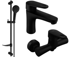 Mexen Kama DF05 ensemble de douche, noir - 72504DF05-70