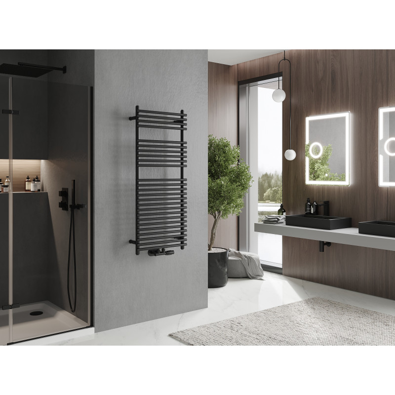 Mexen Sol radiateur de salle de bains 1200 x 500 mm, 569 W, noir - W125-1200-500-00-70