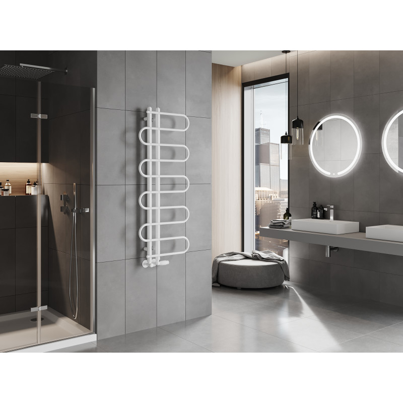 Mexen Kiso radiateur de salle de bain décoratif 1250 x 500 mm, 256 W, blanc - W114-1250-500-00-20