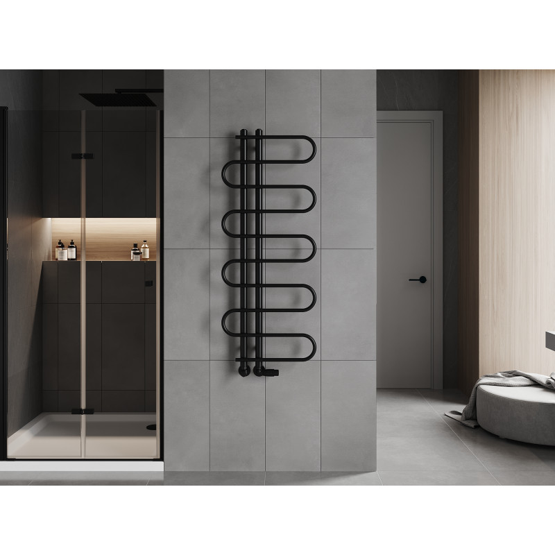 Mexen Kiso radiateur de salle de bain décoratif 1250 x 500 mm, 256 W, noir - W114-1250-500-00-70
