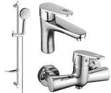 Mexen Kama DF75 ensemble de douche, chrome - 72504DF75-00