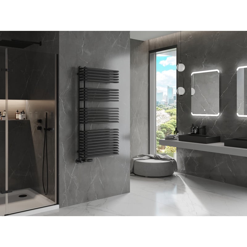 Mexen Amor radiateur de salle de bain 1200 x 600 mm, 1083 W, noir - W120-1200-600-00-70
