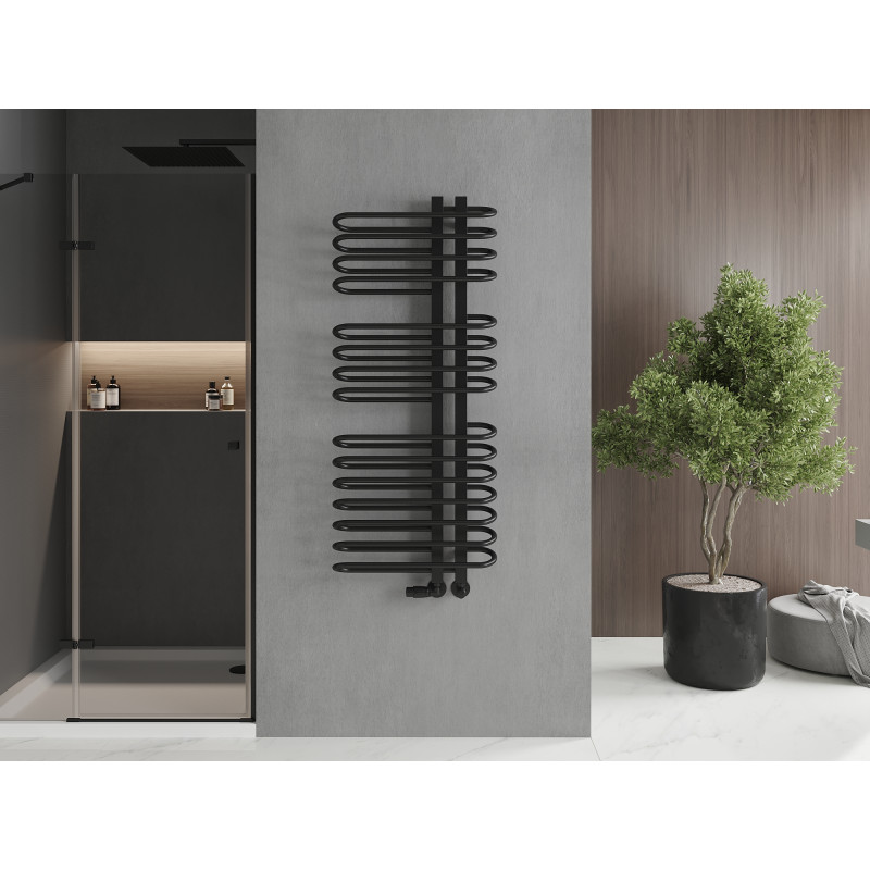 Mexen Ops radiateur de salle de bains 1300 x 550 mm, 694 W, noir - W122-1300-550-00-70