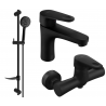 Mexen Kama DF75 ensemble de douche, noir - 72504DF75-70