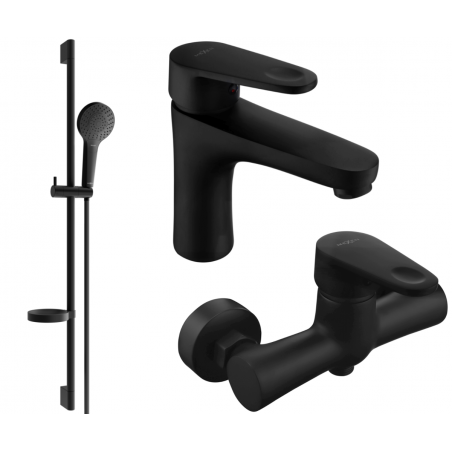 Ensemble de douche Mexen Kama DS05, noir - 72504DS05-70
