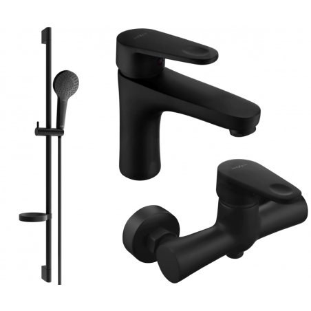 Mexen Kama DS05 ensemble de douche, noir - 72504DS05-70