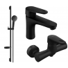 Ensemble de douche Mexen Kama DS05, noir - 72504DS05-70