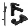 Mexen Kama DS05 ensemble de douche, noir - 72504DS05-70