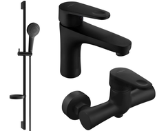 Ensemble de douche Mexen Kama DS05, noir - 72504DS05-70