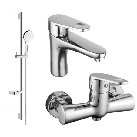 Mexen Kama Ensemble de douche DS05, chromé - 72504DS05-00