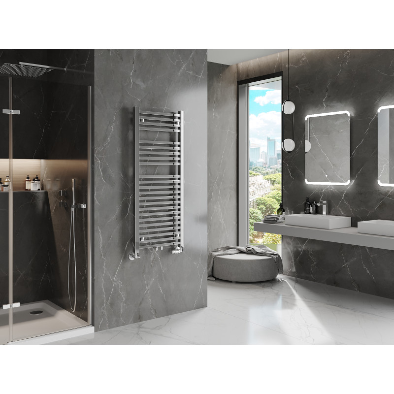 Mexen Pluton radiateur salle de bain 1200 x 500 mm, 493 W, chrome - W106-1200-500-00-01