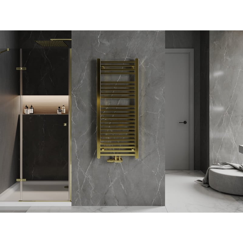 Mexen Pluton radiateur de salle de bains 1200 x 500 mm, 493 W, doré - W106-1200-500-00-50