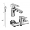 Ensemble de douche Mexen Kama DS75, chrome - 72504DS75-00