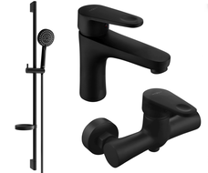 Mexen Kama DS75 ensemble de douche, noir - 72504DS75-70