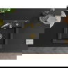 Mexen Vito évier en granit 1 bac avec robinet de cuisine Aster, noir tacheté - 6503-76-73450-57-G