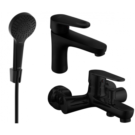 Mexen Kama R05 ensemble de baignoire, noir - 72503R05-70