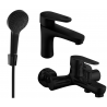 Mexen Kama R05 ensemble de baignoire, noir - 72503R05-70