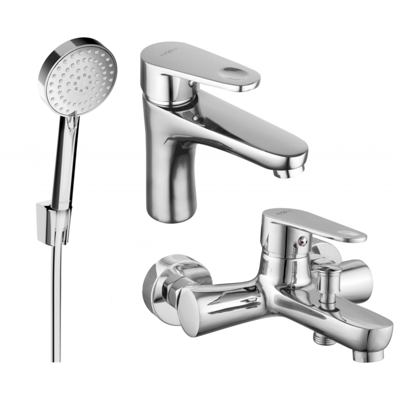 Mexen Kama R75 ensemble de baignoire, chromé - 72503R75-00