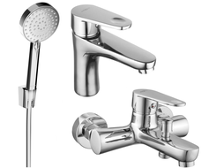 Mexen Kama R75 ensemble de bain, chrome - 72503R75-00