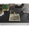 Mexen Milo évier de cuisine en granit 1 bac avec robinet Aster, beige - 6505-69-73450-57-B