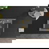 Mexen Milo évier en granit 1 bac avec robinet de cuisine Aster, gris - 6505-71-73450-57-G