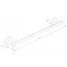 Mexen Loft porte-serviette, chrome - 7012624-00