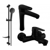 Mexen Kama DF05 ensemble baignoire, noir - 72513DF05-70