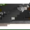 Mexen Milo évier en granit 1 bac avec robinet de cuisine Aster, noir - 6505-77-73450-07