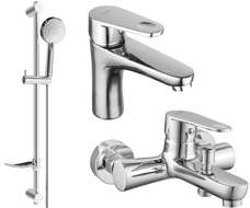 Mexen Kama DF75 ensemble de bain, chrome - 72503DF75-00